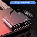Miniatyrbillede 2 af 5: Type-C til med Audio Type-C til HDMI 5-i-1 til Alle Typer Laptop Docking