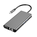 Pikkukuva 2 / 2: 8-in-1 USB-sovitin USB-latauskeskitin Type C -laitteet Type C -keskitin USB C -latauskeskitin Type C -sovitin