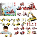 Miniatyrbild 5 av 5: Juladventskalender 2023 Flickor Julklappslåda 24 dagars nedräkningskalendrar Havsdjur Engineering Blocks Leksak för barn engineering