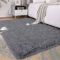 Miniatyrbild 1 av 3: Knfe Soft Fluffy Area Mattor För Sovrum Barnrum Plysch Shaggy Nursery Matta Furry Throw Mattor För Pojkar Gi-3,3 * 4 Feet-lila Grå