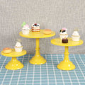 Pikkukuva 2 / 5: Metallinen rautainen kakkuvati pyöreä jalusta jälkiruokapidike cupcake-teline leivontaan syntymäpäiväjuhliin