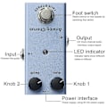 Miniatyrbild 4 av 4: Elektrisk Gitarr Effektpedal Analog Chorus Mini Enkel True Bypass Aluminiumlegering DC 9V JDF07