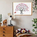 Miniatyrbild 3 av 4: Bröllopsgästbok Alternative Tree Alternativ Canvas Gästbok Fingeravtryck Träd Vattentät Creative Diy Inloggningsbok för del