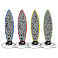 Miniatyrbild 1 av 5: 2023- 4-pack Finger Surfboard, leksaks-fingerbrädor för barn, fingertopps-surfbräda för vuxna flickor Hone Surfer