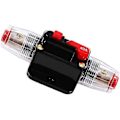 Miniatyrbilde 1 av 5: 40a Automatisk Vanntett Strømbryter, 12v-24v DC Inline Sikringsholder, Manuell Reset Bryter Bil Audio Sikring, Inline Sikringsblokk (40a) Høy kvalitet