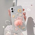 Miniatyrbilde 2 av 5: iPhone XS Max Deksel, Supersøt 3D Piggy Mønster Serie Nydelig Gris Deksel Matt Overflate Myk TPU Deksel - Nydelig Gris