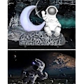 Miniatyrbillede 3 af 5: Astronaut Bluetooth Højttaler Gave (Sølv) SZRH