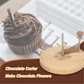 Miniatyrbillede 4 af 5: Ostekrølle og ostehøvl i rustfrit stål - Perfekt til De Moine ost & chokolade, multifunktionel & rustfri - God