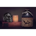 Miniatyrbillede 3 af 5: Sort Obsidian Sten Kranie Dekor Figurer Naturlige Udskårne Helbredende Krystalsten Skulptur Falsk Kranie Statue Dekoration Til Halloween Hjemmekontor Haun
