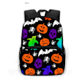 Miniatyrbild 1 av 5: Gothic Bat Ghost Vampire Printing Skolväskor för barn Pojkar Flickor Laptop Ryggsäckar Dagis Skolväska Bokväskor Present style 18