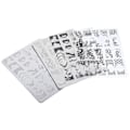 Miniatyrbillede 2 af 2: 2 stk. Manicure Negle Stemplingsplader Neglekunst Stemplingsskabeloner Negle Stemplingsstencils