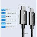 Miniatyrbilde 4 av 5: Thunderbolt 4 Kabel USB C 8K 60Hz Sertifisert 40Gbps Rask Hastighet PD100W for Macbook Pro Acer USB 4 C42