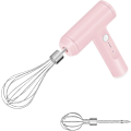 Miniatyrbillede 1 af 5: Elektrisk håndmixer i rustfrit stål, USB-genopladelig trådløs elektrisk håndmixer med 2 piskehoveder, 1 stk. XiXi