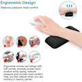 Miniatyrbild 3 av 3: Handledsstöd i Memory Foam Ergonomiskt Halkfritt Mushandledsstöd Med Massagehål