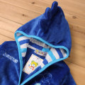 Miniatyrbild 3 av 5: Barn Pojke Flicka Huva Fleece Morgonrock Nattkläder Pyjamas Lake Blue 90