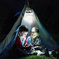 Pikkukuva 5 / 5: Ulkoiluun sopiva telttatuuletin LED-valolla, 200 lumenia, monitoimivalaistus, sähkötuuletin, ripustettava telttavalaisin, matkailutarvikkeet