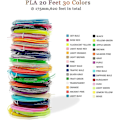 Miniatyrbillede 3 af 4: 3D Print Pen PLA Filament 1,75 mm, 30 Farver, hver farve 10 fod