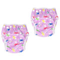 Miniatyrbilde 1 av 5: Baby Badeshorts Bleie Vanntett Knappjustering Pustende Gjenbrukbar Småbarn Bade Dusj Badeshorts Bleie for Svømmeundervisning T19