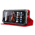 Miniatyrbillede 3 af 5: Til Oukitel WP19 Retro Tekstur Magnetisk Absorption Etui Mosaik Tegnebog Stativ Beskyttelsescover Edition d