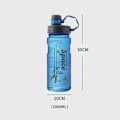 Pikkukuva 2 / 5: 1,5 litran vesipullot suodattimella ja merkkiviivoilla, tiivis kannettava Tritan BPA-vapaa urheilujuomapullo sininen 1500 ml