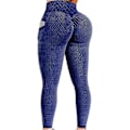 Pikkukuva 1 / 5: Tflycq Naisten Stretch Jooga Leggingsit Fitness Juoksu Kuntosali Urheilu täyspitkät aktiivihousut Blue XXL