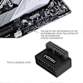 Miniatyrbild 2 av 3: Ph19a Usb 3.0 Intern Header Usb3.0 19/20p Socket 90 Graders Adapter Konverter kompatibel med Compu