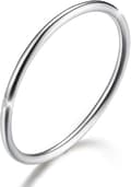 925 Sterling Sølv Minimalistiske Leddringer Enkle Tynne Ringer Haleringer Stablebare Ringer, Størrelse 2-11