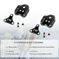 Pikkukuva 5 / 5: Polkupyörän lukon polkimen sovitin Tie Convert Pedal SPD-kenkien lukon peite Kaksoiskäyttöinen sovitin Lukot Polkupyörä