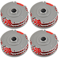 Miniatyrbillede 2 af 2: 4 X Trimmer Strimmer Spole & Line Dobbelt Autofeed Kompatibel Flymo Fly021