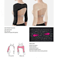 Miniatyrbilde 3 av 4: Overarmsformer Post-Kirurgisk Slankende Kompresjonsermer Holdningskorrigerende Topper Shapewear for Kvinner YX[