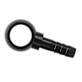 Miniatyrbillede 4 af 5: Banjo Fittings 8mm Barb Til 14.5mm Hul Banjo Slangeadapter til M14 X 1.5 Banjo Bolt Sort