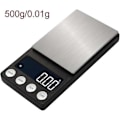 Miniatyrbillede 3 af 5: Digital Milligramvægt 50 X 0,001g - Mini LCD Digital Lomme Laboratorievægt Elektronisk Smykkevægt Med Vejebakker (500g/0,01g)