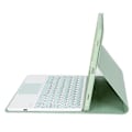 Pikkukuva 5 / 5: YT098B-A Yhteensopiva iPad Air (2020) / (2022) Pyöreät näppäimet Langaton Bluetooth-näppäimistö kosketuslevyllä, ihoa myötäilevä iskunkestävä jalusta LightGreen