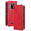 Miniatyrbillede 1 af 5: Til Oukitel WP19 Retro Tekstur Magnetisk Absorption Etui Mosaik Tegnebog Stativ Beskyttelsescover Edition d