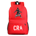 Miniatyrbillede 1 af 5: Fodbold CR7 Ronaldo Printing Børnestuderende Skoletaske Ungdomsrygsæk Udendørs rejsetaske Computertaske style 27
