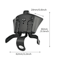 Miniatyrbilde 2 av 4: Bærbar Kontroller Adapter Tilbehør Lett å Bære For Gamepad Passer For PS4