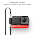 Miniatyrbillede 2 af 5: Til 360 ONE RS Mikrofone Adapter Horisontal Version Action Kamera Tilbehør