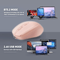 Miniatyrbillede 2 af 4: Bluetooth Trådløs Mus Genopladelig USB C til MacBook Pro/Air, Bluetooth Type C Mus til Mac/iPad/PC/Notebook/Tablet, Ergonomisk Støjsvag Trådløs Com