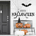 Pikkukuva 2 / 5: Seinätarra, pitkäikäinen, repeytymätön, helppo asentaa, kulutusta kestävä, huomiota herättävä, juhlava koriste, värinkestävä Halloween-koriste 3D musta seinä S