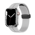 Pikkukuva 2 / 5: Magneettinen hihna Apple Watch Ultra Band 49mm 45mm 41mm 44mm 40mm 42mm 38mm Silikoni Correa Rannekoru Iwatch Series 8 Se 7 6 5 4 Cloud gray 42mm 44mm 45mm 49mm