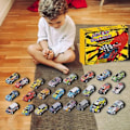 Pikkukuva 5 / 5: Joulukalenteri Lähtölaskenta Adventtikalenteri laatikoilla Auton adventtikalenteri lapsille Autoleluille 24 päivän joululahjaverholaatikko style 3