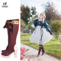 Miniatyrbild 2 av 5: Violet Evergarden Cosplay-stövlar Anime Cosplay-skor i anpassad storlek Violet Evergarden 40
