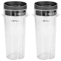 Miniatyrbillede 1 af 5: Erstatning for Ninja 16 Oz Kop Single Serve - Til Nutri Ninja Bl770 Bl780 Bl660 Blender (2-pak)