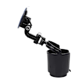 Miniatyrbillede 1 af 3: Bil Auto Sort 9,5 cm Drikke Dåse Kop Flaske Justerbar Holder Beslag (haoyi)