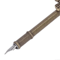 Miniatyrbillede 4 af 4: Fjerpennesæt Rustfrit Stål Nib Retro Relief Ugle Metal Tønde Udsøgt Tekstureret Fjerpen Gave Sæt