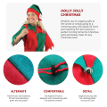 Miniatyrbild 3 av 5: Jul Barnkläder Cosplay Söt Green Elf Clown Suit Performance Kläder 1 M