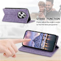 Pikkukuva 3 / 5: DF-05 Yhteensopiva Xiaomi Redmi 14C 4G Lompakkokotelo RFID PU Nahkainen Puhelinkuori Purple