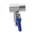 Miniatyrbillede 1 af 5: Vandrenser Omvendt Osmose T-stykke Indløbskuglehane Sæt 1/2\" Bsp Til 1/4\" Rør [GU