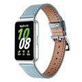 Miniatyrbillede 2 af 4: Kompatibel med Samsung Galaxy Fit3 Ægte Læder Urrem Udskiftning Azure