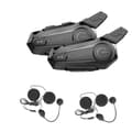 2 st Bluetooth Intercom Motorcykel Halvhjälm Bluetooth Headset kompatibelt med 2 Rider Intercomuni